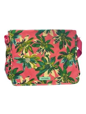 Vera Bradley Tropical Print Messenger Book Bag